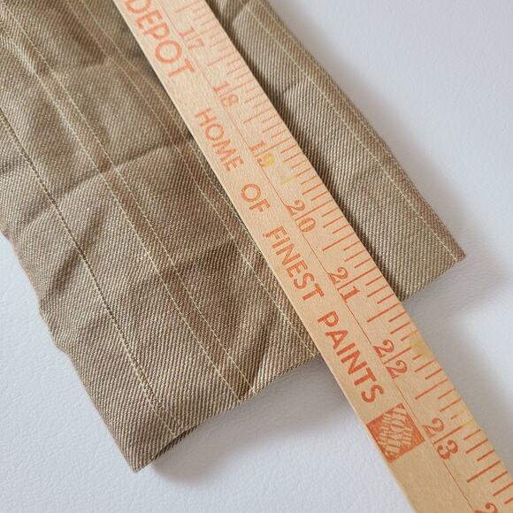 Ann Taylor Vtg Blazer 2P Tan Stripe Tailored Clueless Preppy Linen Schoolgirl - Picture 13 of 14